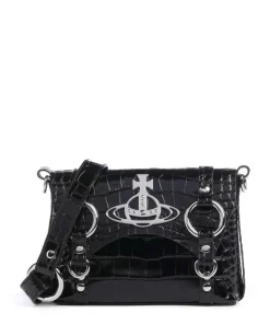 Vivienne Westwood Crossbody Bags-Kim Embossed Croc Crossbody bag embossed calfskin