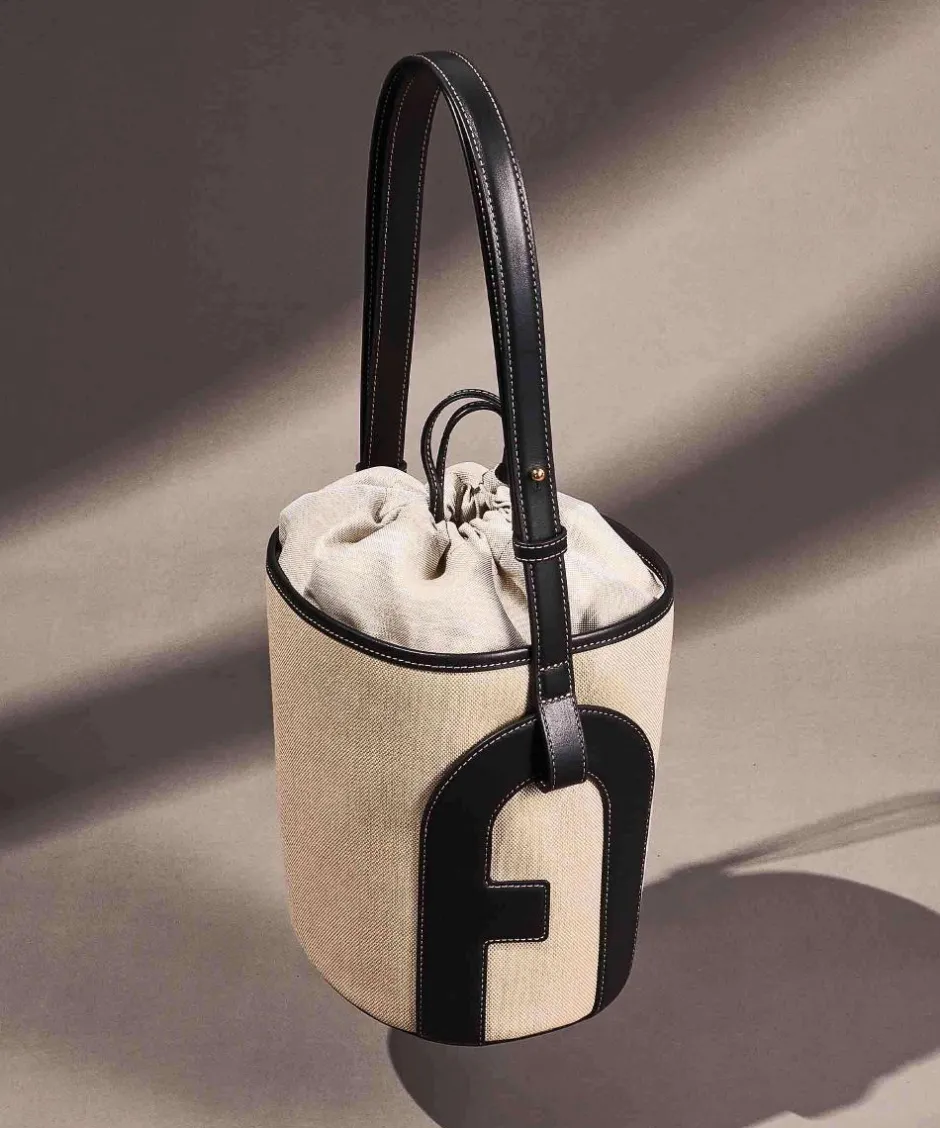 Furla Hobo Bags|Crossbody Bags-Lido S Bucket bag canvas