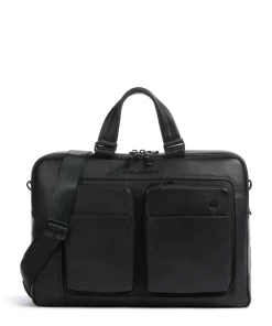 Piquadro Business- & Laptop Bags-Liko Laptop bag 15″ fine grain leather