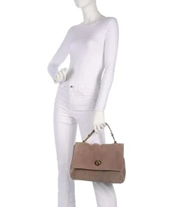 Coccinelle Handbags-Liya Suede Handbag brushed leather