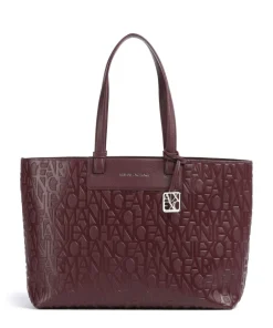 Armani Exchange Tote Bags-Liz Monogram L Tote bag imitation leather