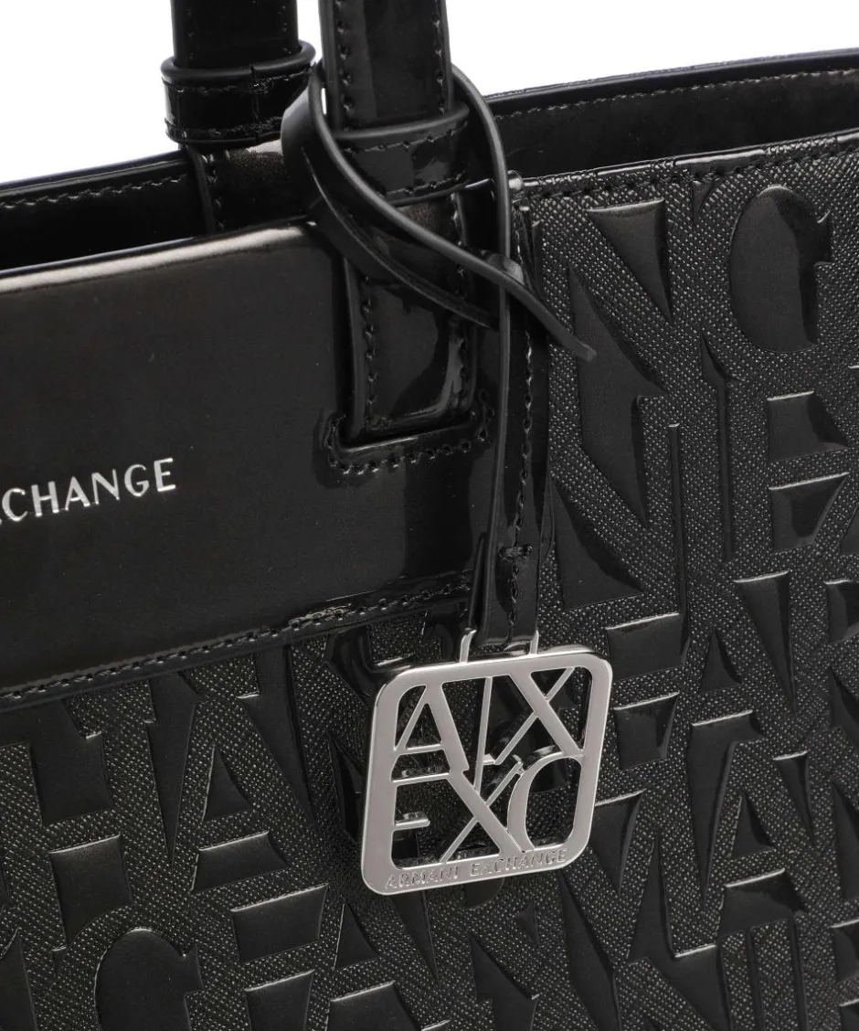 Armani Exchange Tote Bags-Liz Patent M Tote bag imitation leather