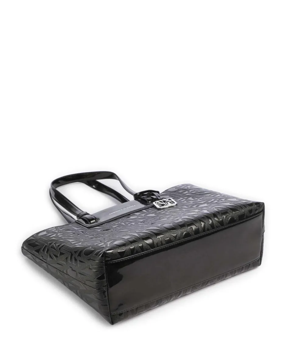 Armani Exchange Tote Bags-Liz Patent M Tote bag imitation leather