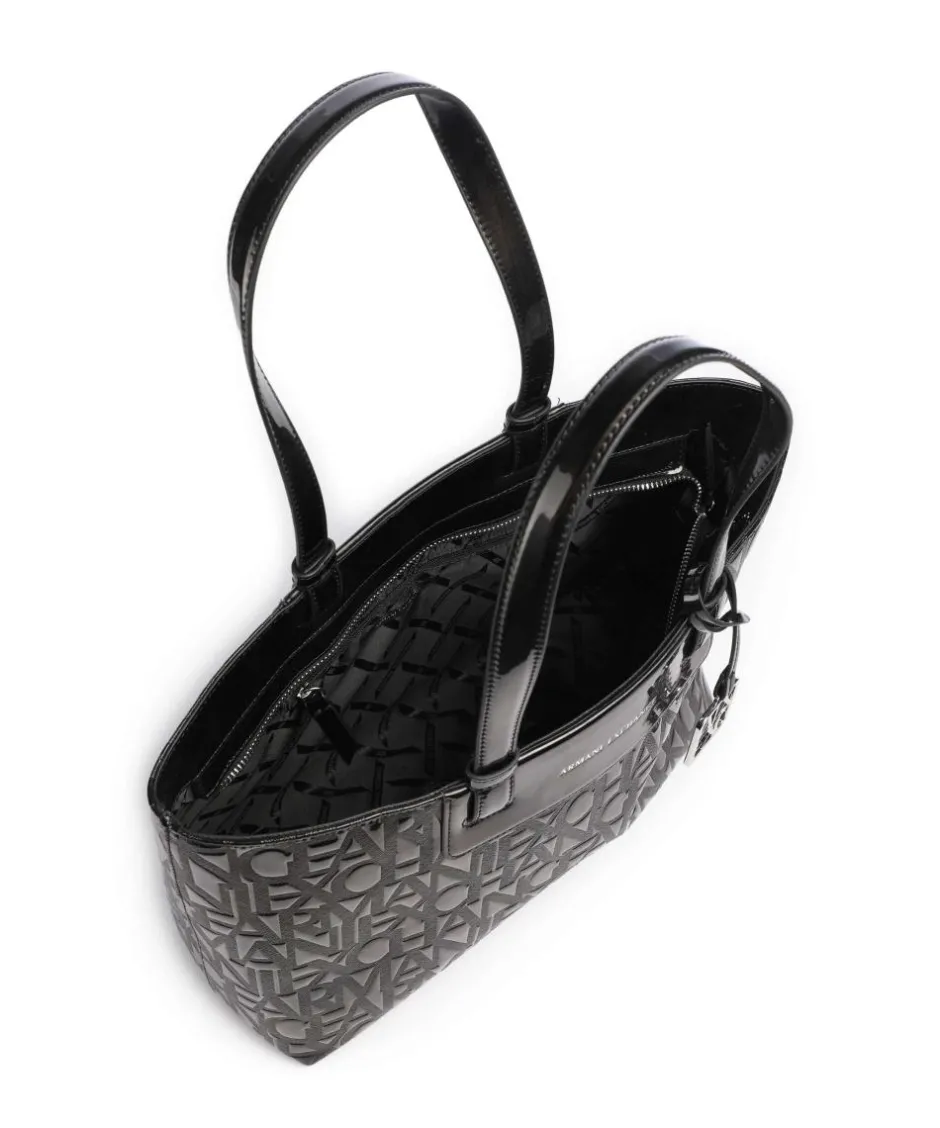 Armani Exchange Tote Bags-Liz Patent M Tote bag imitation leather