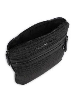 Emporio Armani Crossbody Bags-Logo Jacquard Crossbody bag canvas