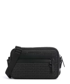 Emporio Armani Crossbody Bags-Logo Jacquard Crossbody bag canvas
