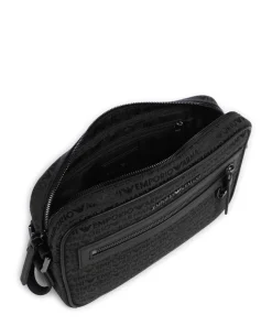 Emporio Armani Crossbody Bags-Logo Jacquard Crossbody bag canvas