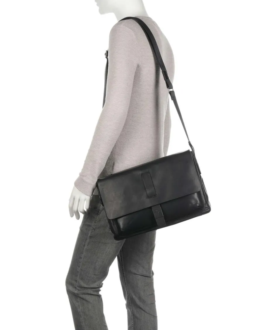 JOOP! Business- & Laptop Bags|Crossbody Bags-Loreto Janis Messenger bag fine grain cow leather