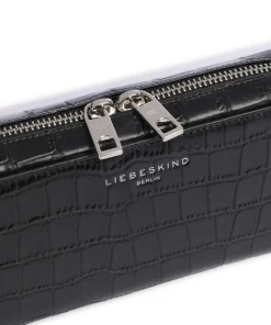 Liebeskind Wallets|Crossbody Bags-Lou Croco XS Wallet embossed leather