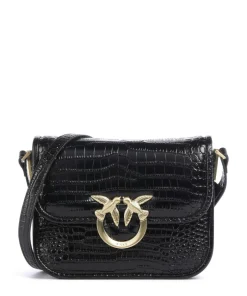 Pinko Crossbody Bags-Love Box Mini Crossbody bag embossed leather