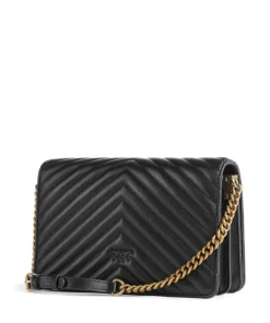 Pinko Crossbody Bags-Love Click Classic Crossbody bag sheepskin leather