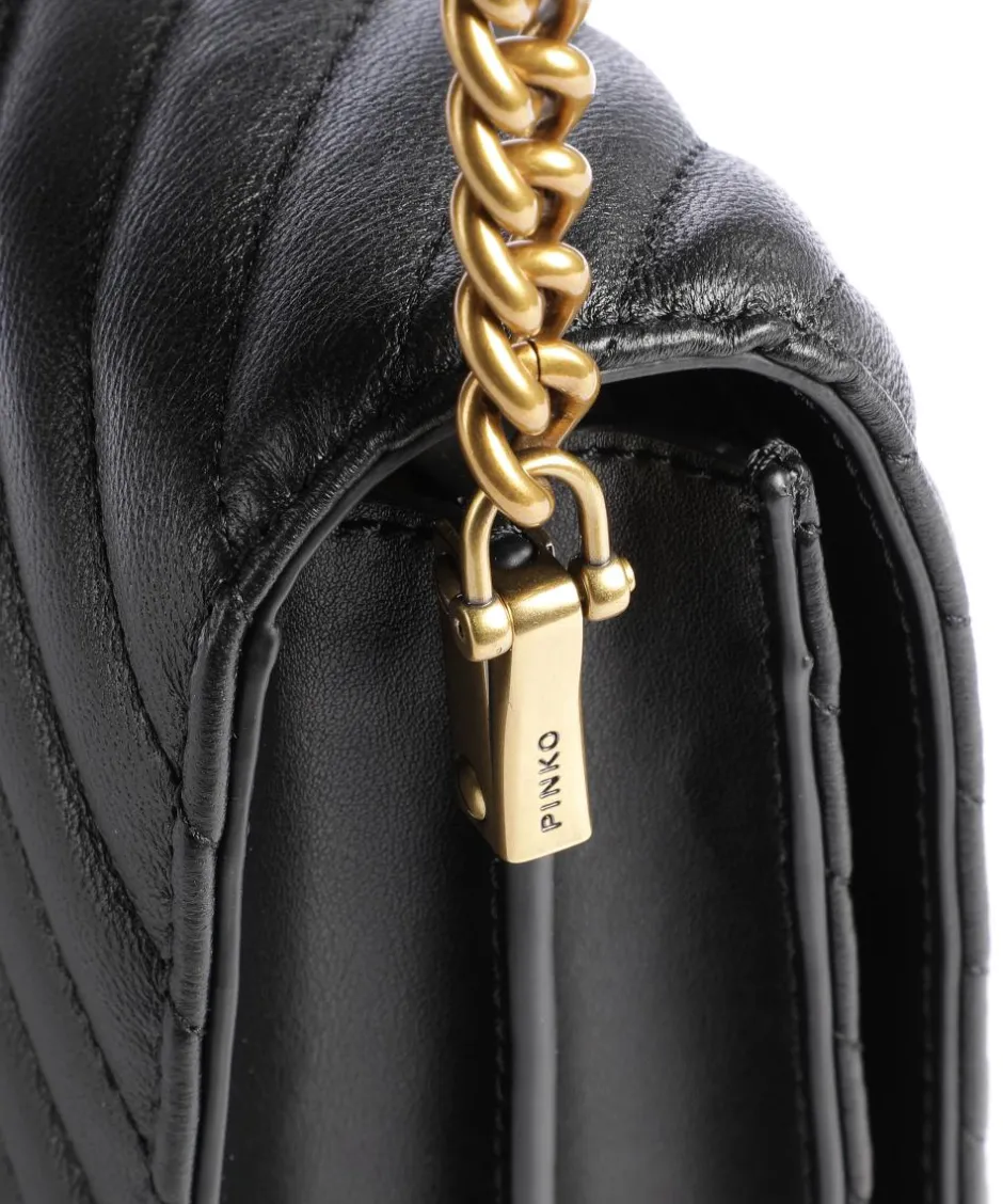Pinko Crossbody Bags-Love Click Classic Crossbody bag sheepskin leather