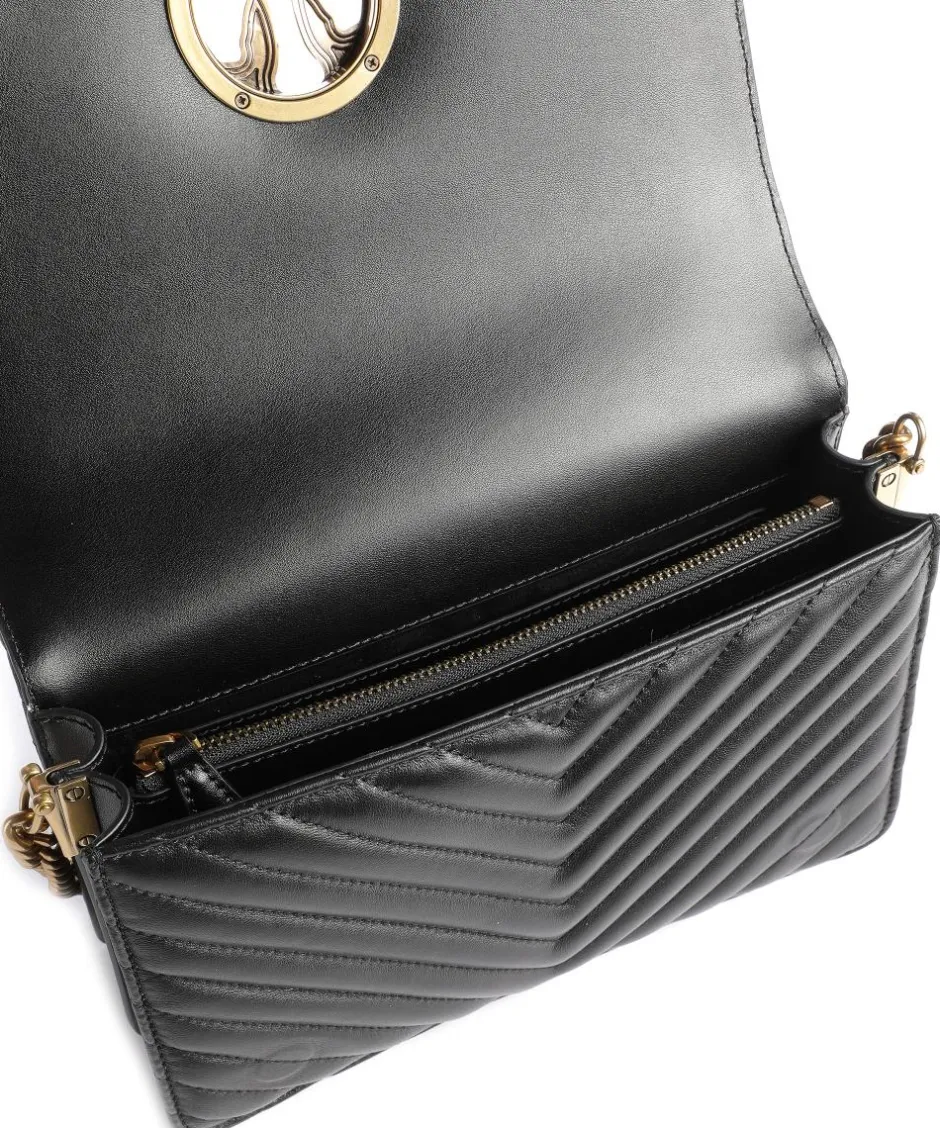 Pinko Crossbody Bags-Love Click Classic Crossbody bag sheepskin leather