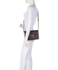 Pinko Clutch & Evening Bags|Crossbody Bags-Love Click Classic Crossbody bag sheepskin leather