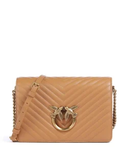 Pinko Crossbody Bags-Love Click Classic Crossbody bag sheepskin leather