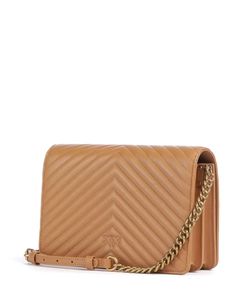 Pinko Crossbody Bags-Love Click Classic Crossbody bag sheepskin leather