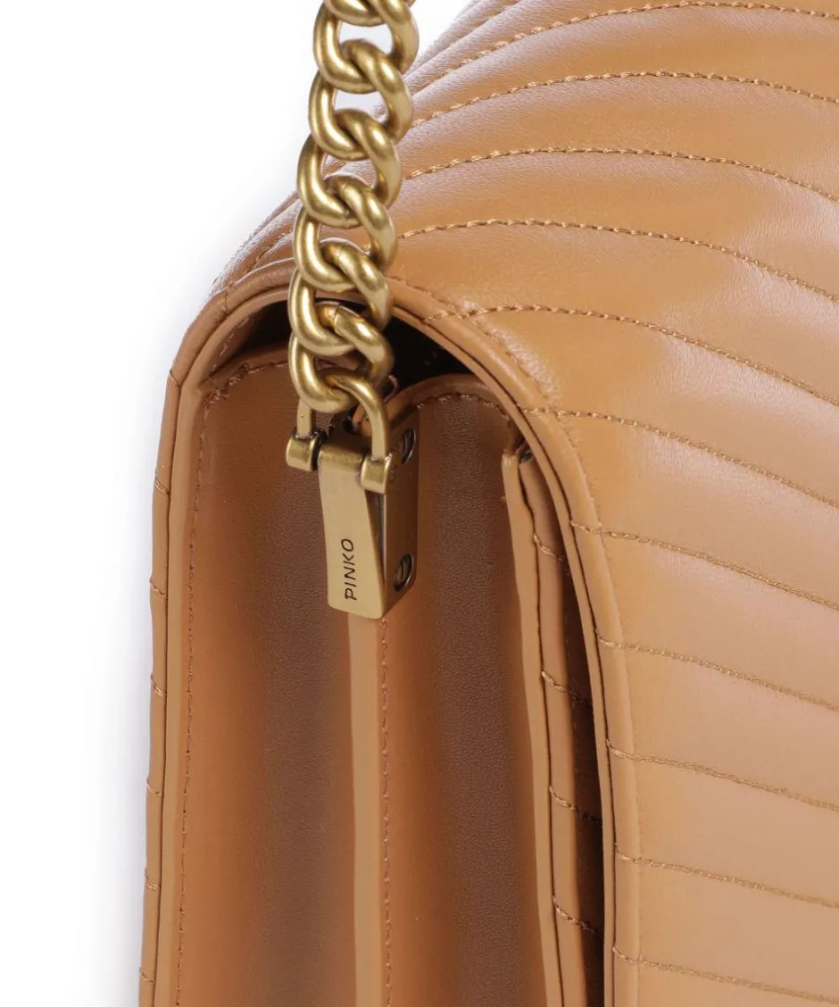 Pinko Crossbody Bags-Love Click Classic Crossbody bag sheepskin leather