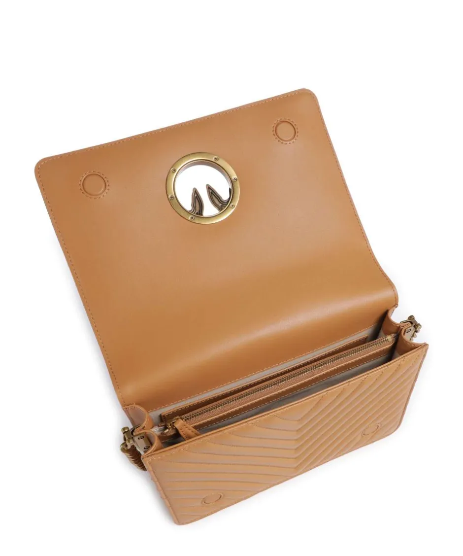 Pinko Crossbody Bags-Love Click Classic Crossbody bag sheepskin leather