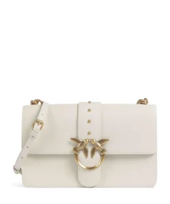 Pinko Crossbody Bags-Love One Classic Crossbody bag fine grain cow leather