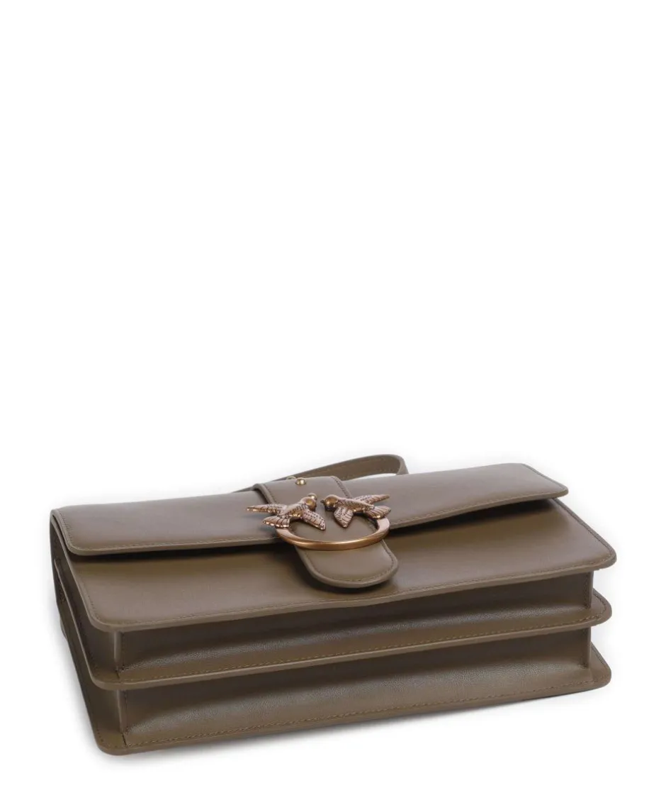 Pinko Crossbody Bags-Love One Classic Crossbody bag fine grain cow leather