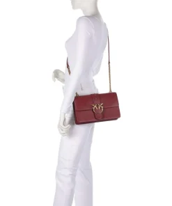 Pinko Crossbody Bags-Love One Classic Crossbody bag fine grain cow leather
