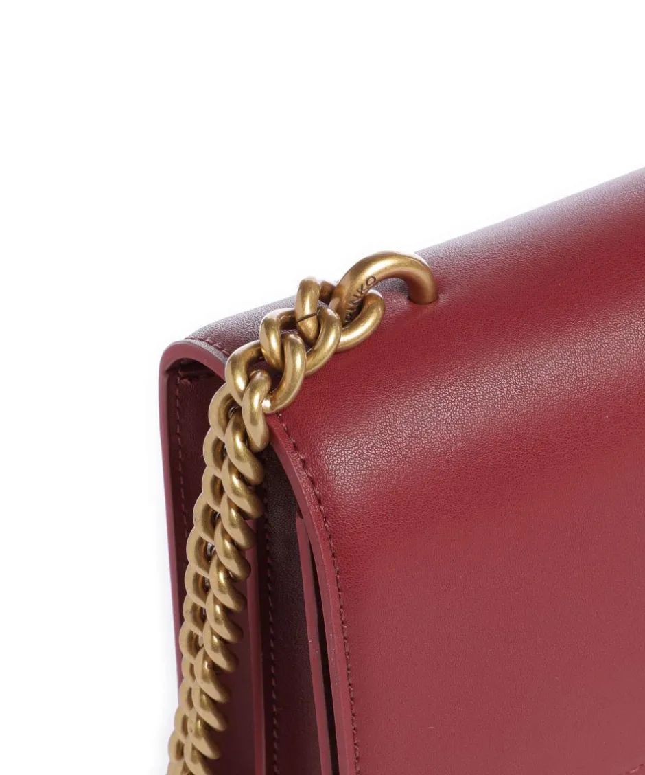 Pinko Crossbody Bags-Love One Classic Crossbody bag fine grain cow leather