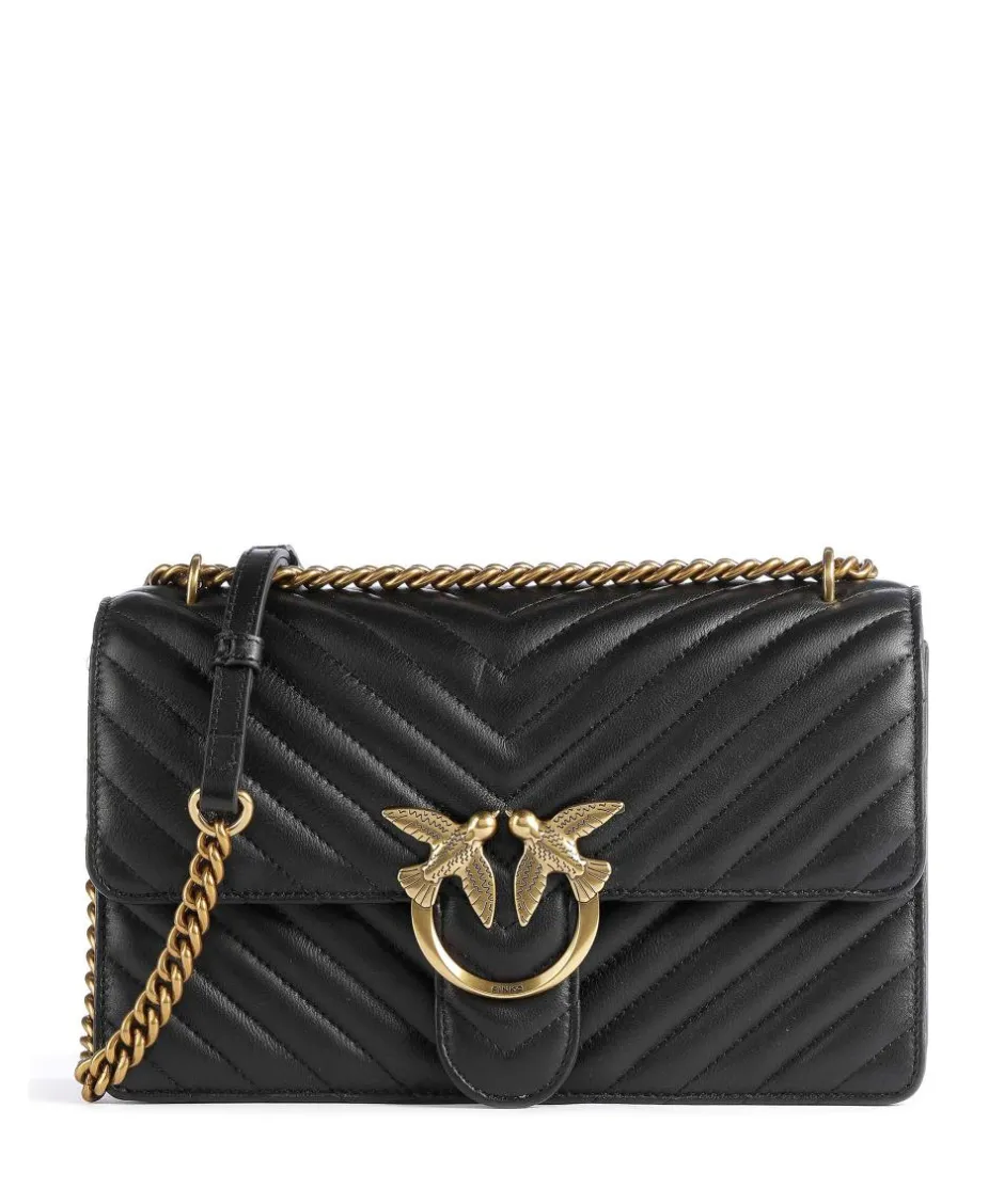 Pinko Clutch & Evening Bags|Shoulder Bags-Love One Classic Shoulder bag sheepskin leather