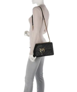 Pinko Clutch & Evening Bags|Shoulder Bags-Love One Classic Shoulder bag sheepskin leather