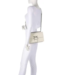 Pinko Clutch & Evening Bags|Shoulder Bags-Love One Classic Shoulder bag fine grain cow leather