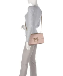 Pinko Shoulder Bags|Crossbody Bags-Love One Classic Shoulder bag fine grain cow leather