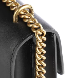 Pinko Shoulder Bags|Crossbody Bags-Love One Classic Shoulder bag fine grain cow leather