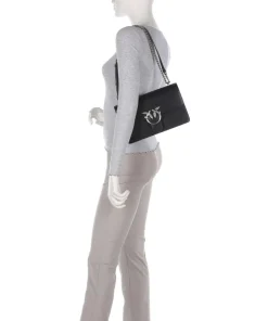 Pinko Shoulder Bags|Crossbody Bags-Love One Classic Shoulder bag fine grain cow leather