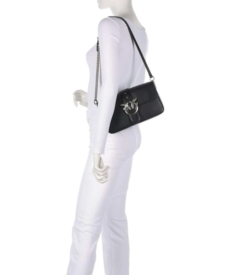 Pinko Shoulder Bags|Crossbody Bags-Love One Classic Slouchy Shoulder bag fine grain cow leather