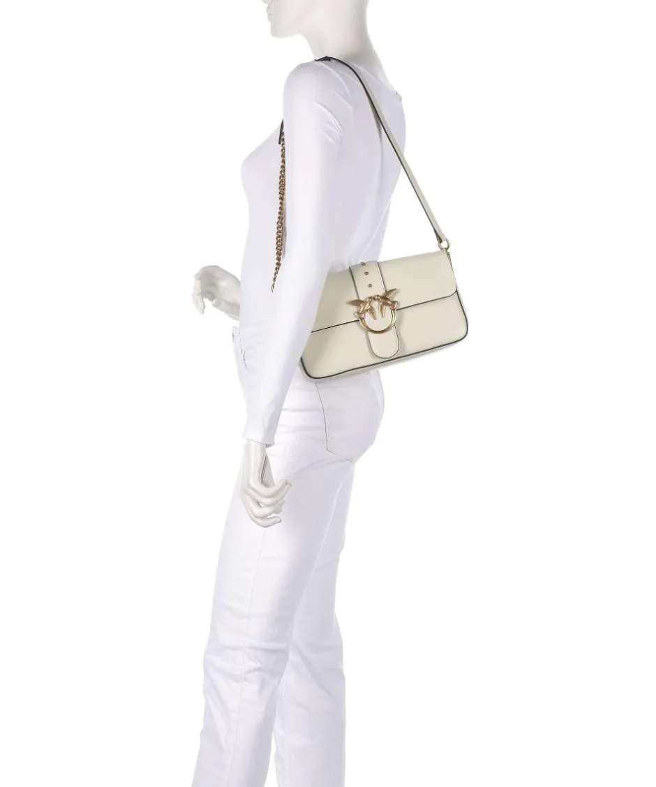 Pinko Shoulder Bags|Crossbody Bags-Love One Classic Slouchy Shoulder bag fine grain cow leather