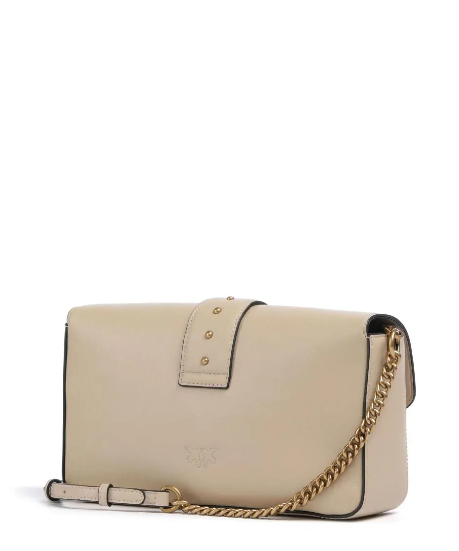 Pinko Shoulder Bags|Crossbody Bags-Love One Classic Slouchy Shoulder bag fine grain cow leather