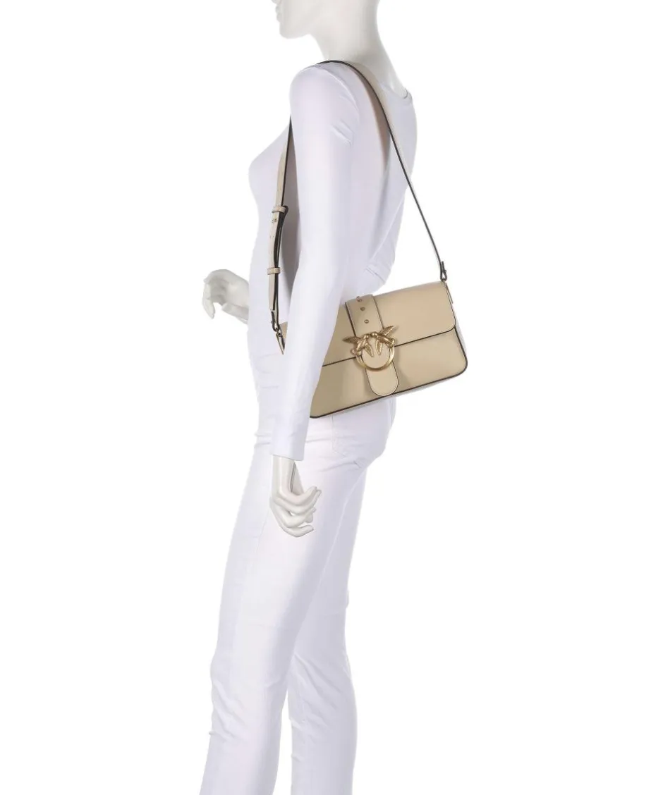 Pinko Shoulder Bags|Crossbody Bags-Love One Classic Slouchy Shoulder bag fine grain cow leather