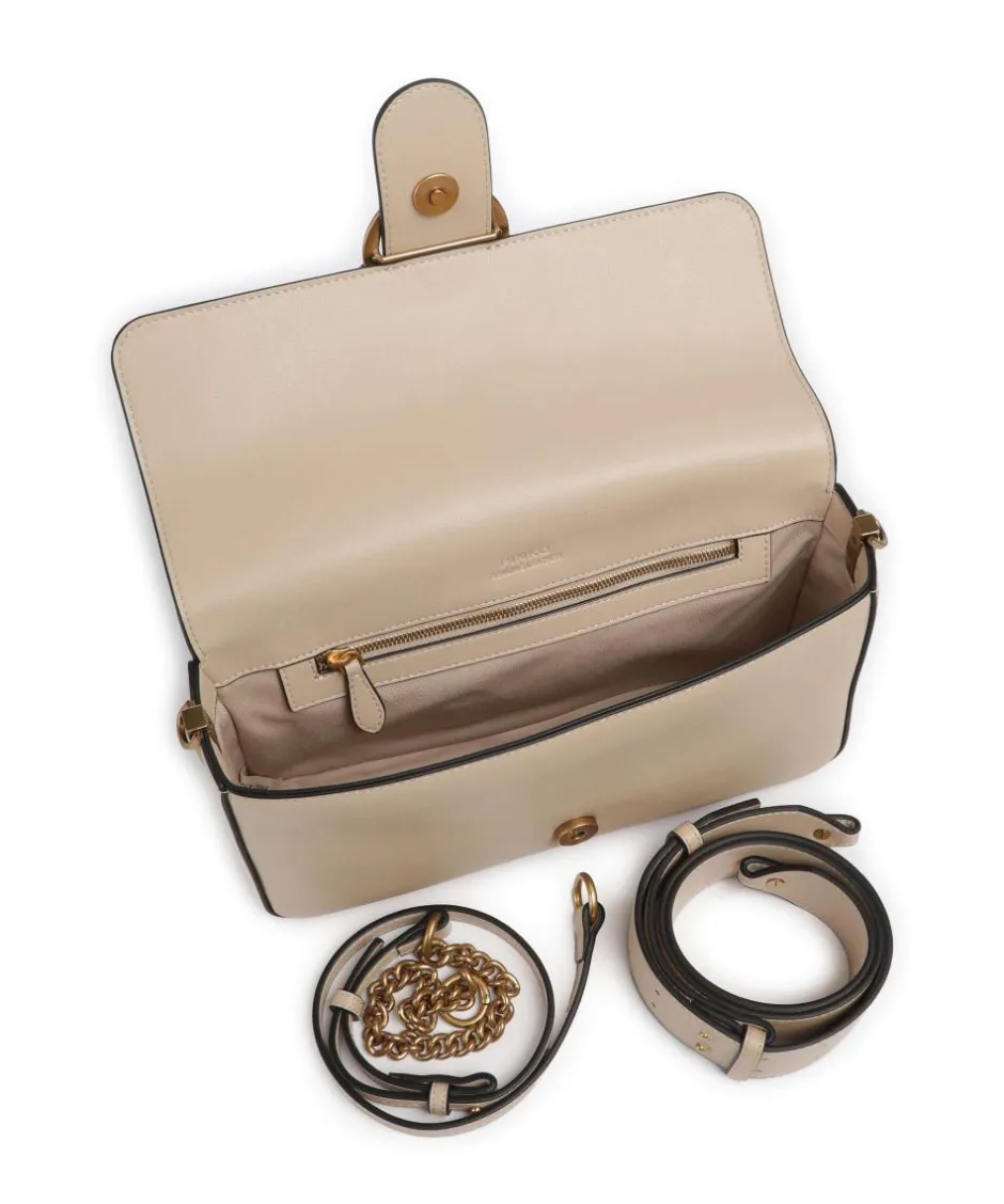Pinko Shoulder Bags|Crossbody Bags-Love One Classic Slouchy Shoulder bag fine grain cow leather