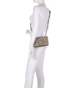 Pinko Crossbody Bags-Love One Mini Crossbody bag softly grained calfskin