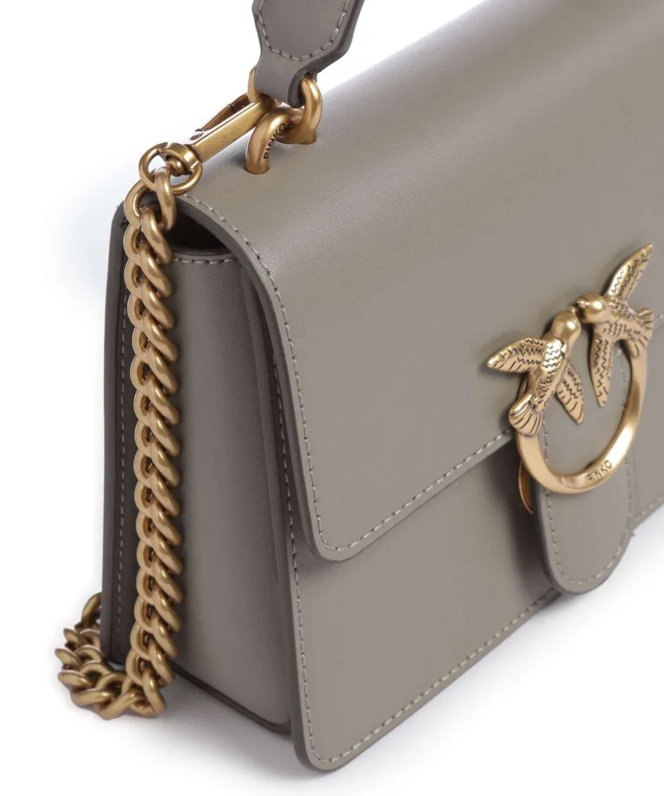 Pinko Handbags|Crossbody Bags-Love One Mini Crossbody bag fine grain cow leather