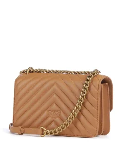 Pinko Shoulder Bags|Crossbody Bags-Love One Mini Shoulder bag fine grain leather