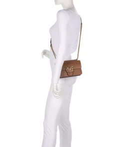Pinko Shoulder Bags|Crossbody Bags-Love One Mini Shoulder bag fine grain cow leather