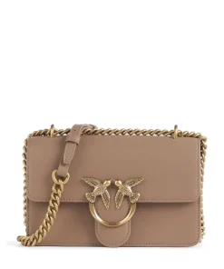 Pinko Shoulder Bags|Crossbody Bags-Love One Mini Shoulder bag fine grain cow leather