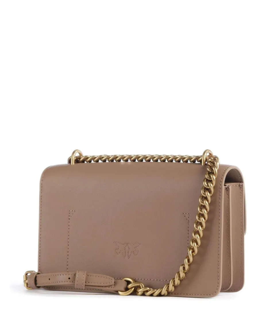 Pinko Shoulder Bags|Crossbody Bags-Love One Mini Shoulder bag fine grain cow leather