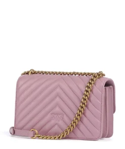 Pinko Shoulder Bags|Crossbody Bags-Love One Mini Shoulder bag fine grain leather