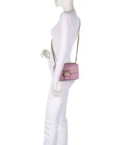 Pinko Shoulder Bags|Crossbody Bags-Love One Mini Shoulder bag fine grain leather