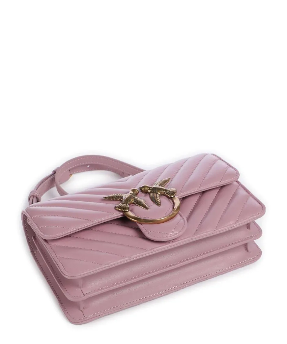 Pinko Shoulder Bags|Crossbody Bags-Love One Mini Shoulder bag fine grain leather