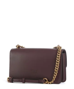 Pinko Shoulder Bags|Crossbody Bags-Love One Mini Shoulder bag fine grain cow leather