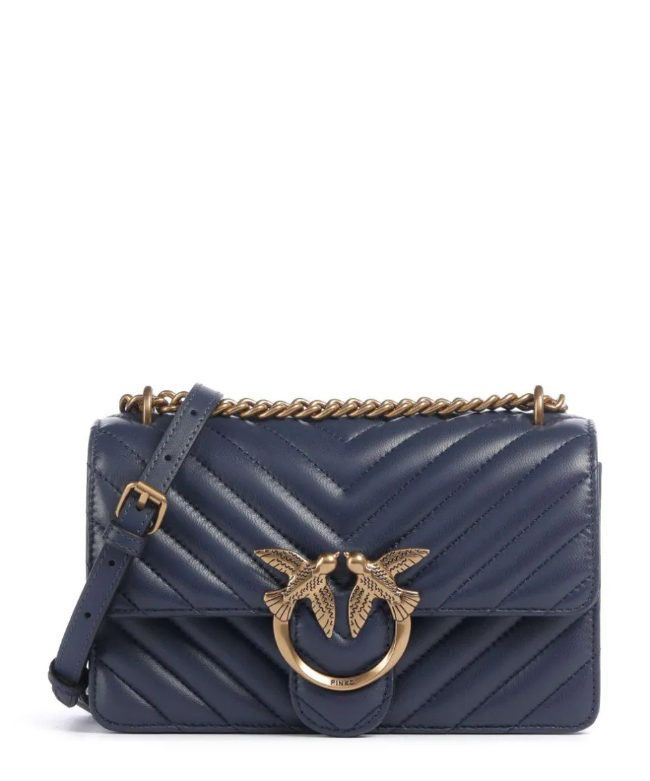 Pinko Clutch & Evening Bags|Shoulder Bags-Love One Mini Shoulder bag fine grain leather