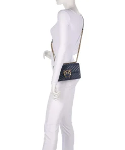 Pinko Clutch & Evening Bags|Shoulder Bags-Love One Mini Shoulder bag fine grain leather