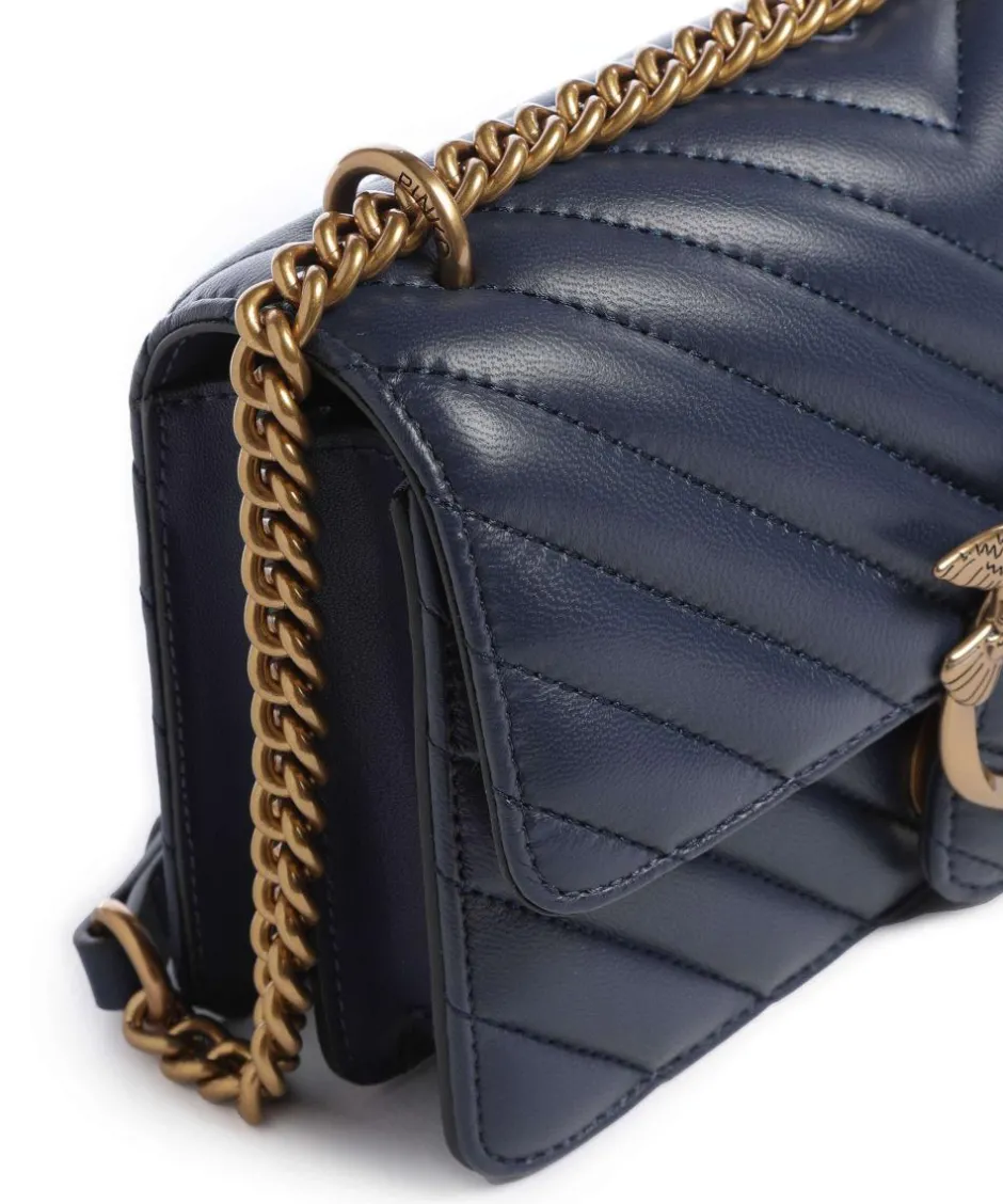 Pinko Clutch & Evening Bags|Shoulder Bags-Love One Mini Shoulder bag fine grain leather